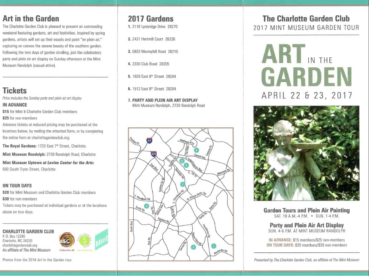 Beautiful garden art display during the 2017 Garden Tour event.